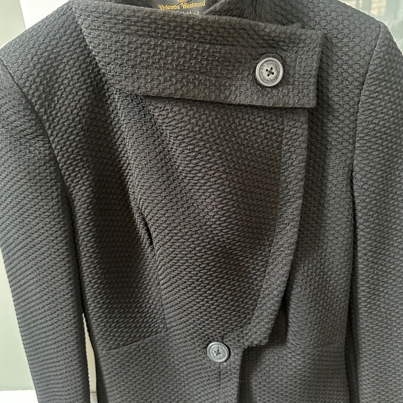 Vivienne Westwood Black Textured Blazer - Picture 5 of 7